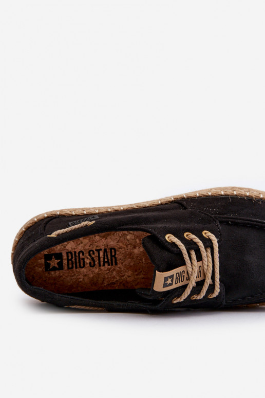 Espadrilles Männlich mit Schnürsenkeln Big Star NN174051 schZuarze Farbe
