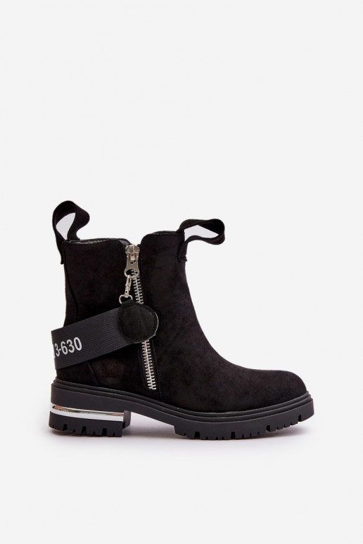 sich Zuarm laufen Damenstiefel mit Reißverschlüssen schZuarze Farbe Calvaro