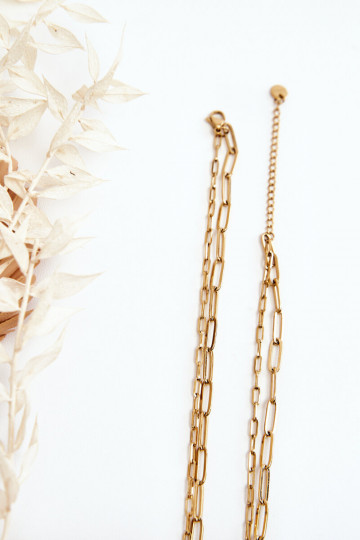 Doppelter Kreislauf Mit Klee Und Schmetterlinge goldene Farbe 2