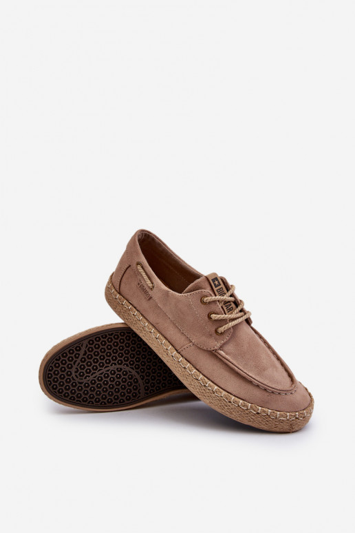 Espadrilles Männlich mit Schnürsenkeln Big Star NN174054 Beige