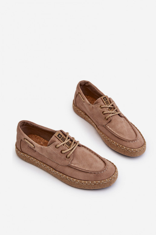 Espadrilles Männlich mit Schnürsenkeln Big Star NN174054 Beige