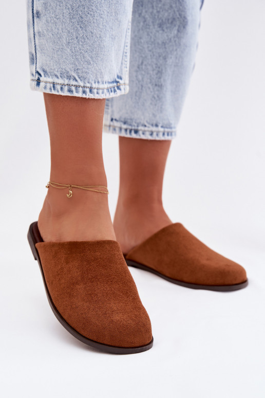 Hausschuhe FrauenZuohnungaus Öko-INildlederu braune Farbe Veronelle