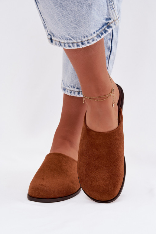 Hausschuhe FrauenZuohnungaus Öko-INildlederu braune Farbe Veronelle