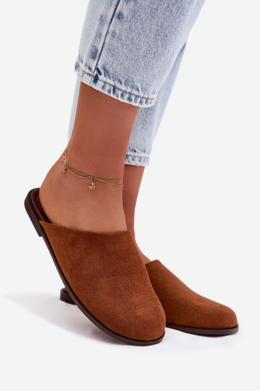 Hausschuhe FrauenZuohnungaus Öko-INildlederu braune Farbe Veronelle