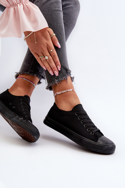 Klassische Sneaker-Stilvolllle Niedrig schZuarze Farbe Caelira