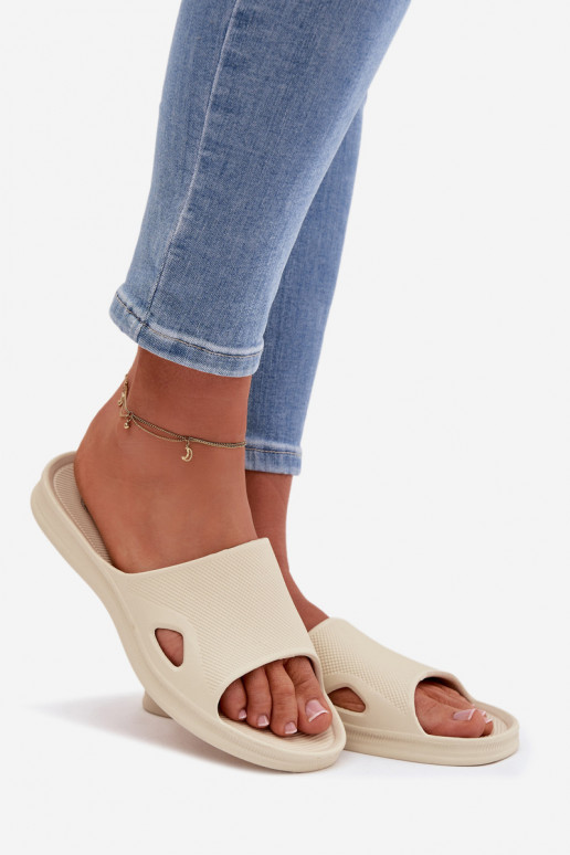 Klassisches Stilvollll Damenhausschuhe Beige Juniria