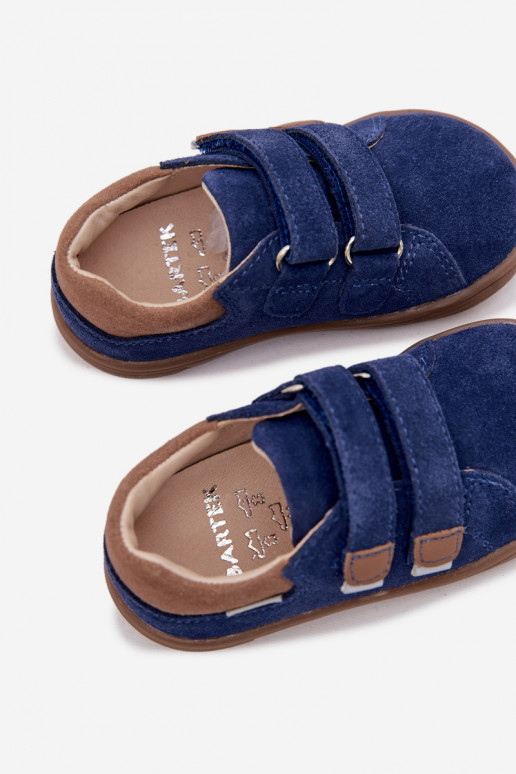 Haut Schuhe Barefoot KindischOdblaskami Bartek 8600366 Dunkelblau