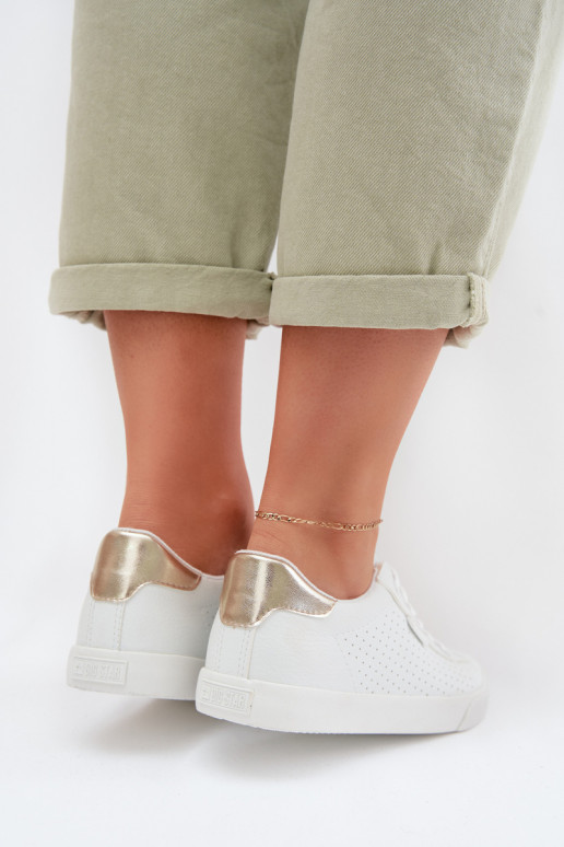 lässige Schuhe Turnschuhe Feminin Eko Haut Big Star TT274020 Zueiße Farbe