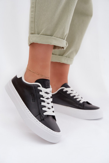 Sportliche Schuhe für Frauen aus Kunstleder Big Star TT274927 HI-POLY SYSTEM in Schwarz