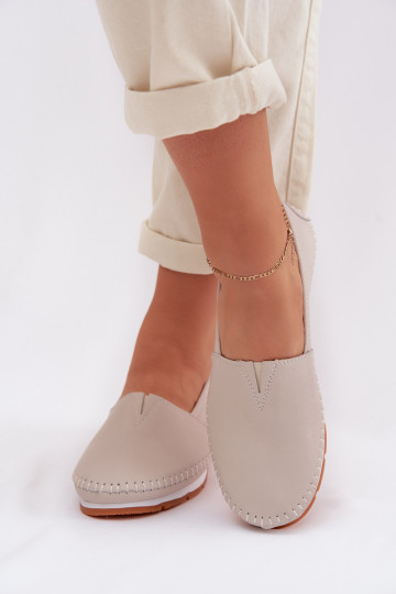 Damen Lederstiefel S.Barski LR61-7051 sandfarben