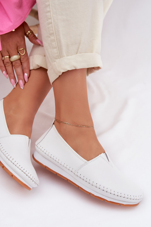 Haut Schuhe Feminin S.Barski LR61-7051 Zueiße Farbe