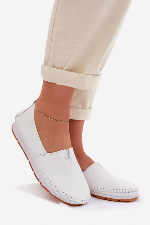 Haut Schuhe Feminin S.Barski LR61-7051 Zueiße Farbe