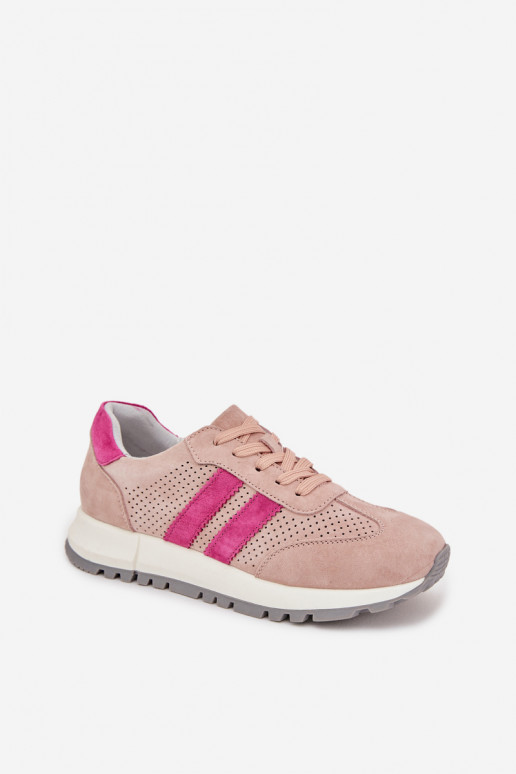Sneakers Stilvollllschuhe FemininErmöglichtturalnego aus INildlederu pinke Farbe Es mussrceline