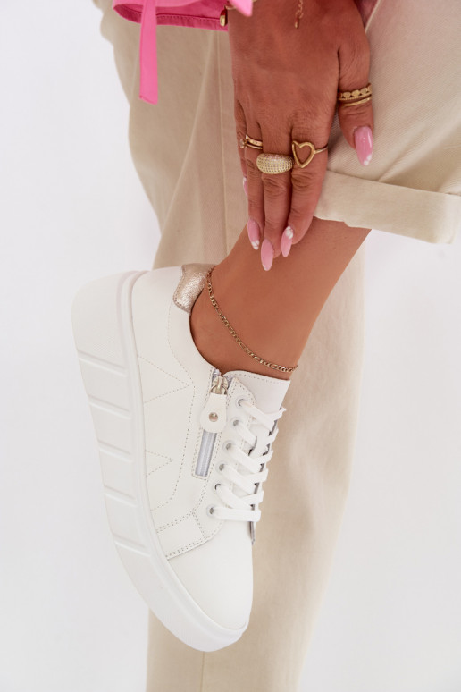 Haut Schuhe Feminin mit Reißverschlüssen Zueiße Farbe Althea