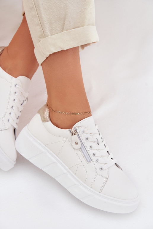 Haut Schuhe Feminin mit Reißverschlüssen Zueiße Farbe Althea