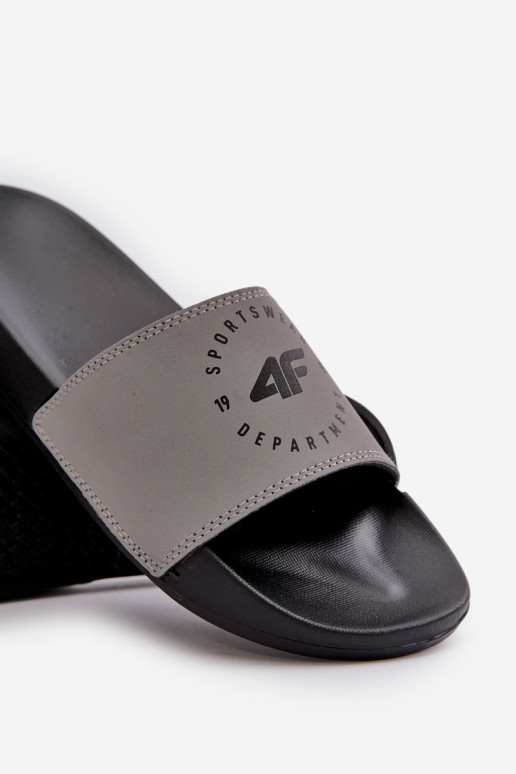 Männlich Hausschuhe 4FMM00FFLIM046-25S graue Farbe