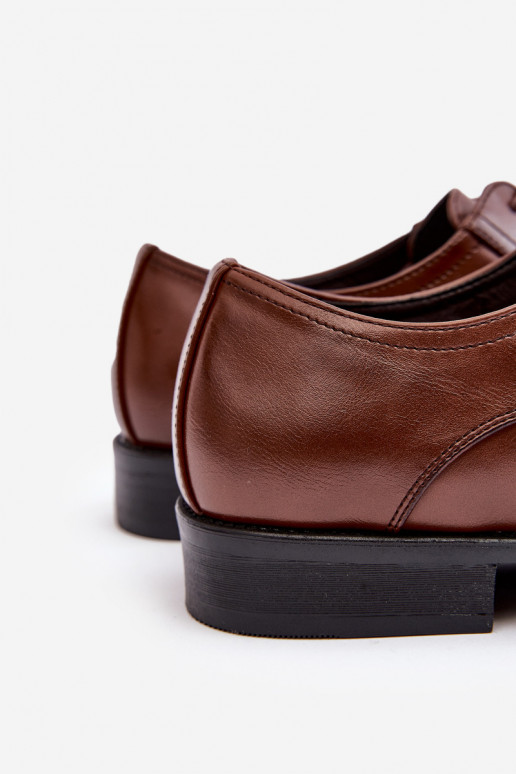 Männlich Haut Schuhe braune Farbe Harene