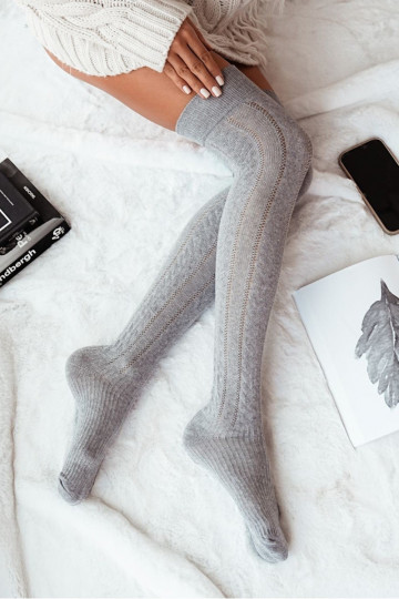 ZakolanóZuki Feminin mit durchbrochenen Elementen INarkocz graue Farbe