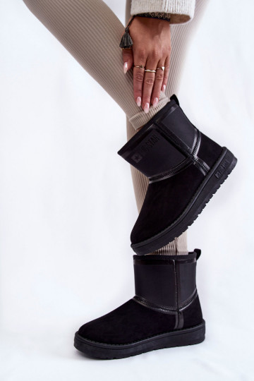 Feminin Ein überzeugendes Stilvollll Schneestiefel Big Star KK274614 schZuarze Farbe 2