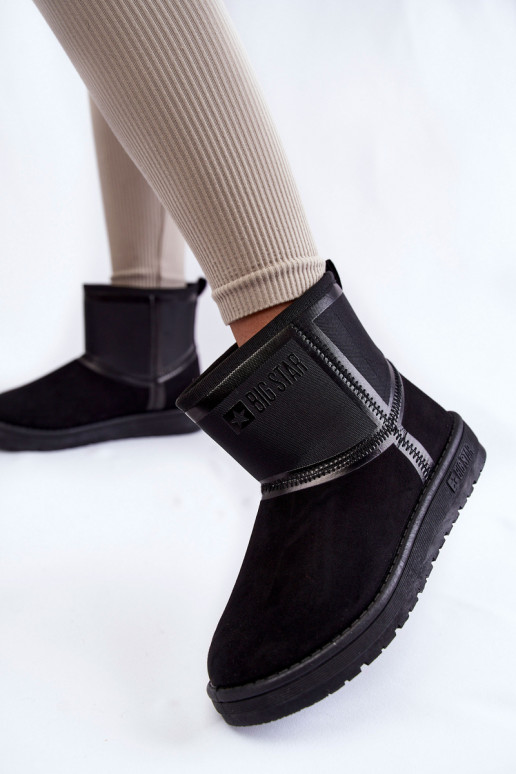 Feminin Ein überzeugendes Stilvollll Schneestiefel Big Star KK274614 schZuarze Farbe