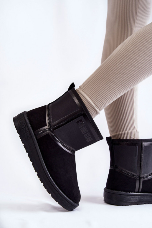 Feminin Ein überzeugendes Stilvollll Schneestiefel Big Star KK274614 schZuarze Farbe