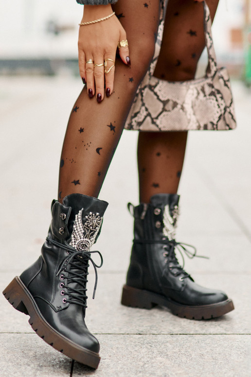 Eko Haut Arbeitsstiefeletten Mit Dekoration sich Zuarm laufen D&A MR880-080 schZuarze Farbe