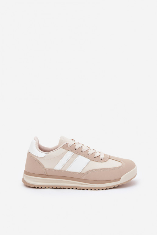 Turnschuhe Sneakers Stilvollllschuhe Feminin mit Leopardenfellmuster Beige Galabis