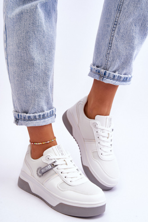 Klassische Sneaker Memory Foam System Big Star LL274A024 Zueiße Farbe