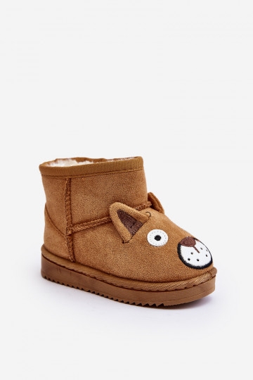 Warmes Kinder Winterstiefel Vavena in Braun