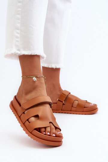 Klassisches Stilvollll Damenhausschuhe braune Farbe Molie