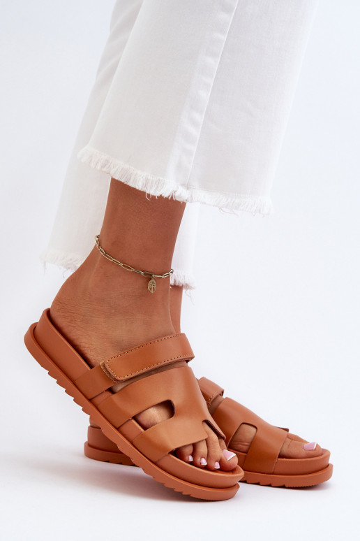 Klassisches Stilvollll Damenhausschuhe braune Farbe Molie