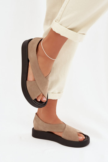 DamensandalenErmöglichtturalnego aus INildlederu Zazoo 3196 Beige