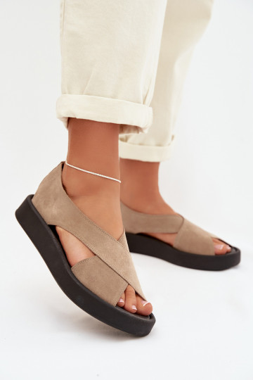 DamensandalenErmöglichtturalnego aus INildlederu Zazoo 3196 Beige 2