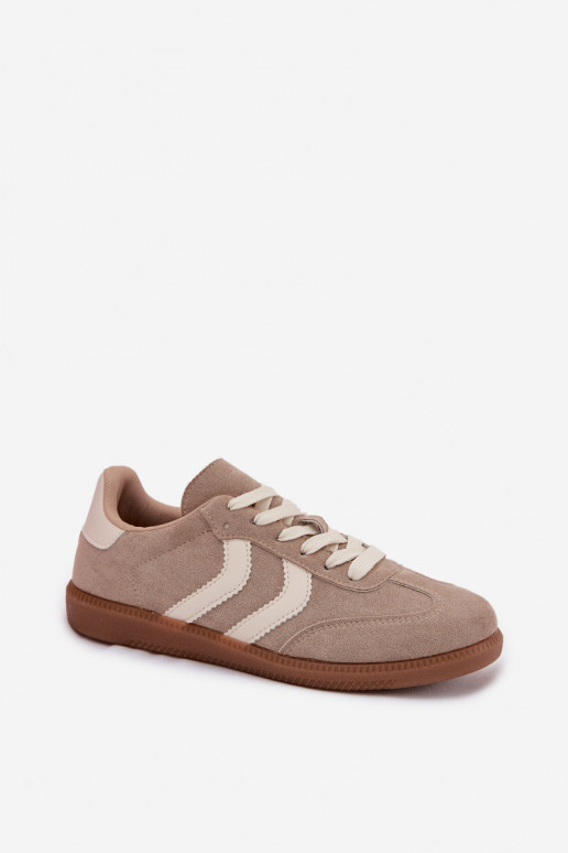 Sneakers Stilvollllschuhe Femininaus Öko-INildlederu Beige Jesavella