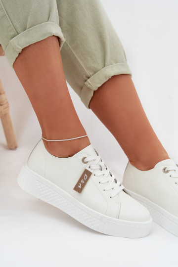 Sneakers Stilvollllschuhe FemininErmöglichtturalnej Skóry D&A GR61-5591 Zueiße Farbe