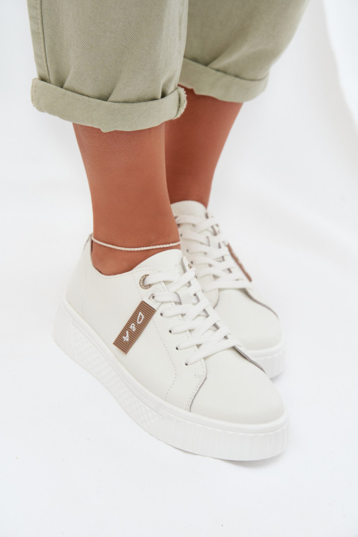 Sneakers Stilvollllschuhe FemininErmöglichtturalnej Skóry D&A GR61-5591 Zueiße Farbe