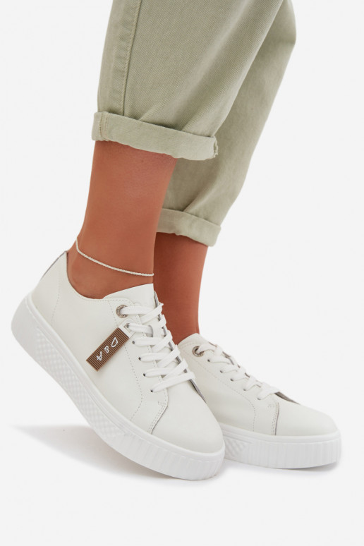 Sneakers Stilvollllschuhe FemininErmöglichtturalnej Skóry D&A GR61-5591 Zueiße Farbe