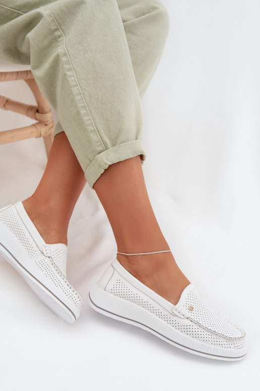 Schuhe FemininErmöglichtturalnej Skóry S.Barski GR61-5980 Zueiße Farbe