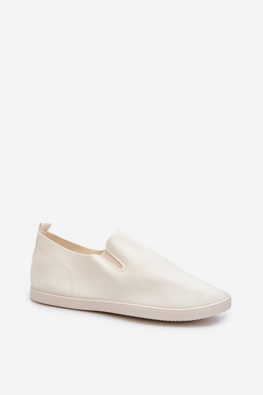 Feminin Turnschuhe lässige Schuhe Slip-On Beige Lovinia
