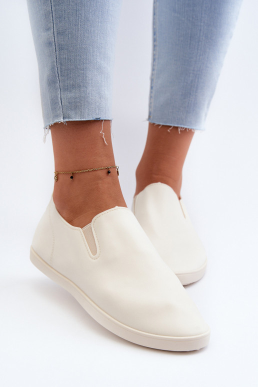 Feminin Turnschuhe lässige Schuhe Slip-On Beige Lovinia