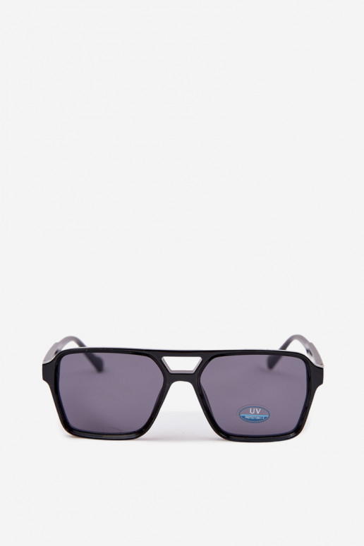 Sonnenbrille Feminin Ze goldene Farbem Detalem schZuarze Farbe