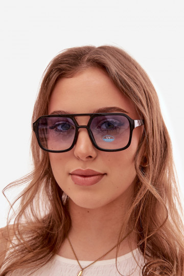 Sonnenbrille Feminin SchZuarz und-orange Farbe 2