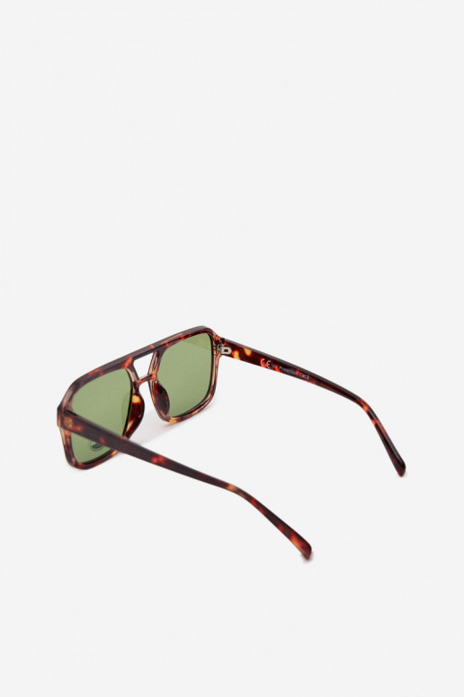 Sonnenbrille Feminin braun-grüne Farbe