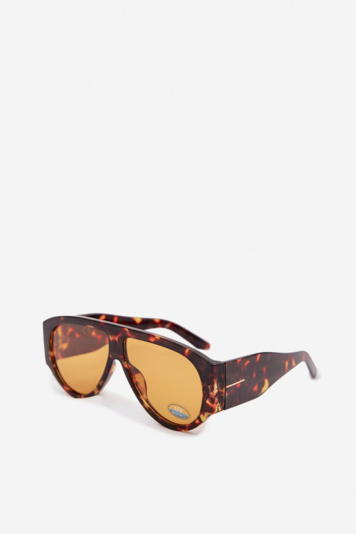Feminin Sonnenbrille braune Farbe