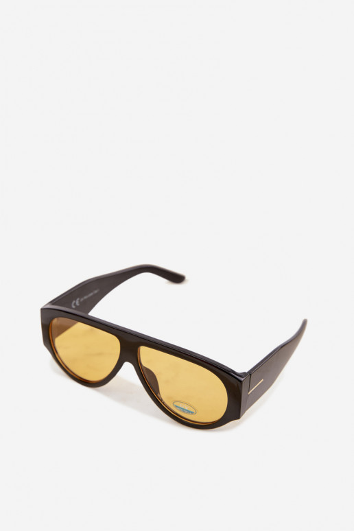 Feminin Sonnenbrille SchZuarz und-gelbe Farbe