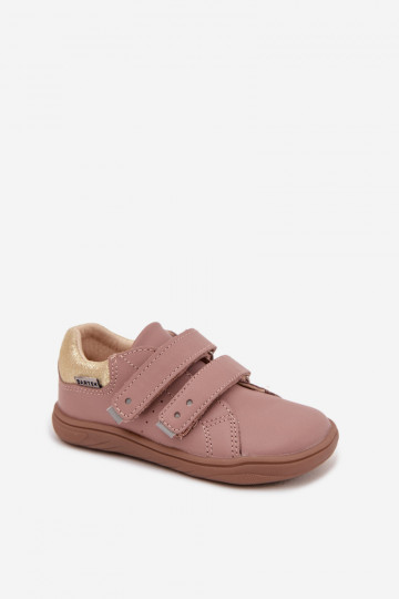Kinder-Leder-Barefoot-Schuhe Bartek 8600355 in rosa Farbe