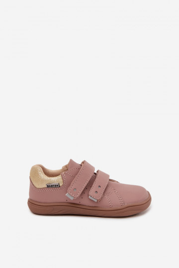 Kinder-Leder-Barefoot-Schuhe Bartek 8600355 in rosa Farbe 2