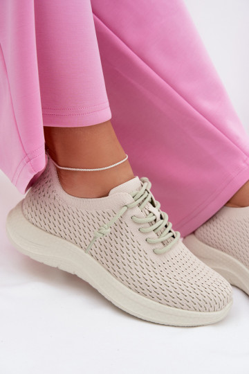  Turnschuhe Feminin Beige Carmivelle