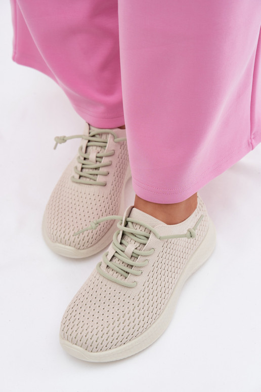  Turnschuhe Feminin Beige Carmivelle