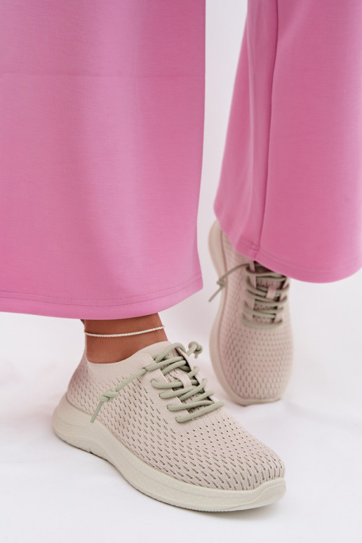  Turnschuhe Feminin Beige Carmivelle